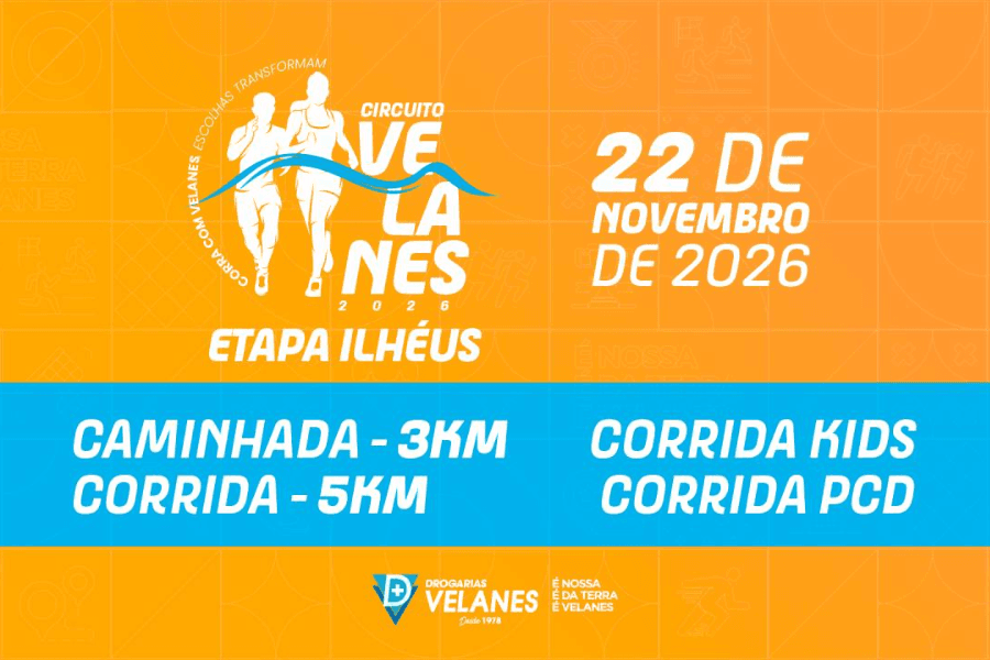 Imagem de divulgação: Corrida Circuito Velanes - Etapa Ilhéus