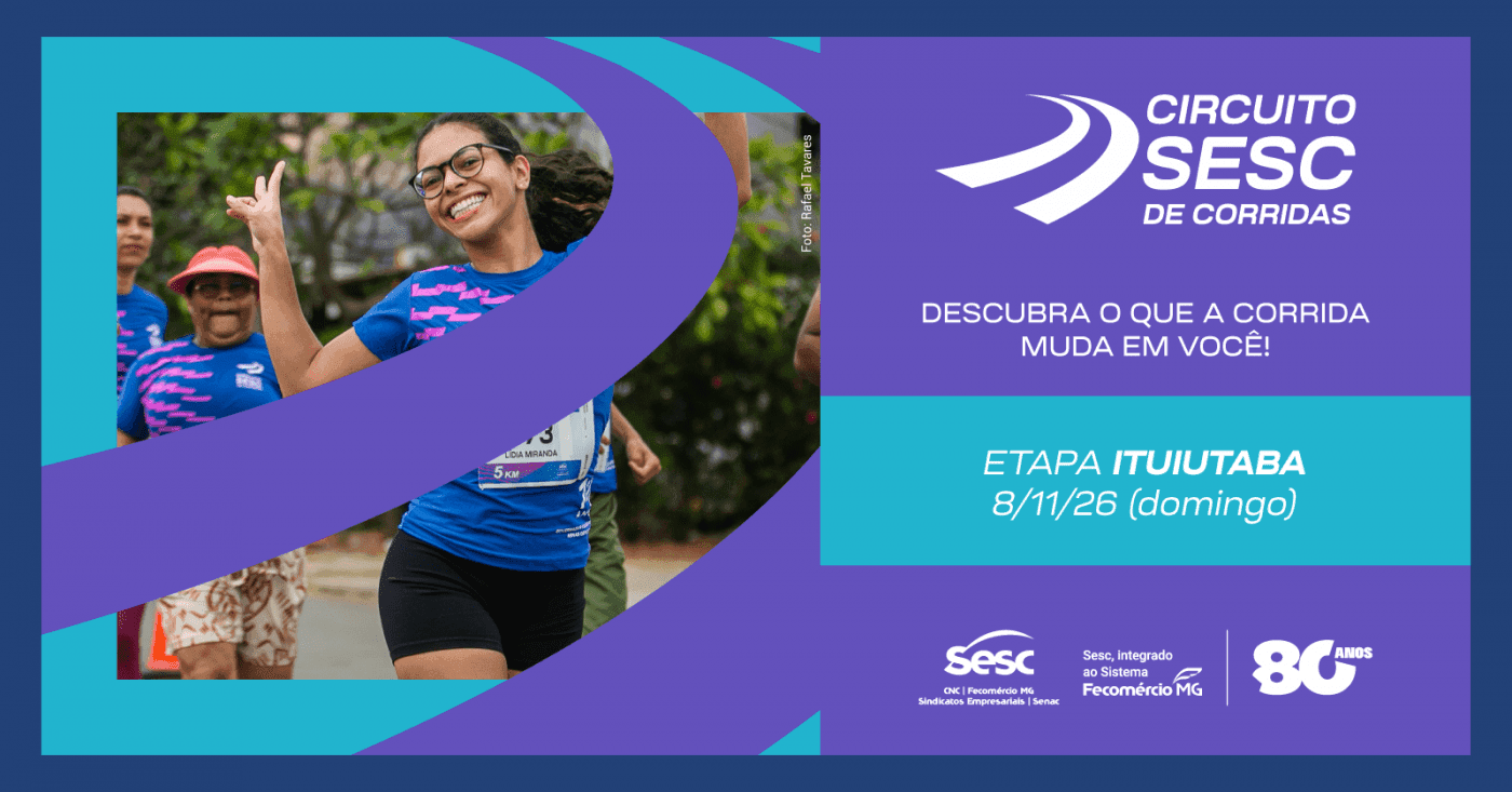 Imagem de divulgação: (CANCELADO) Circuito Sesc de Corridas 2026 - Etapa Ituiutaba