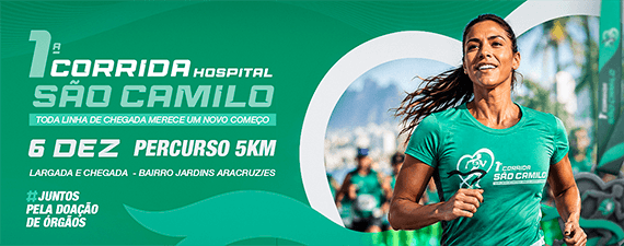 Imagem de divulgação: Corrida Hospital São Camilo - Toda Linha de Chegada, Merece Um Novo Começo
