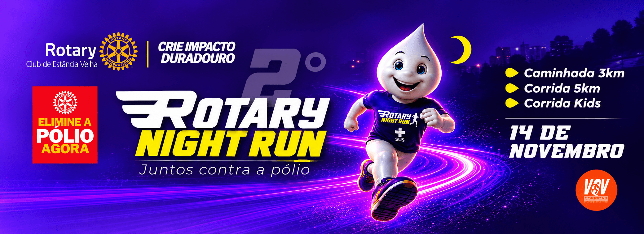 Imagem de divulgação: II Rotary Night Run