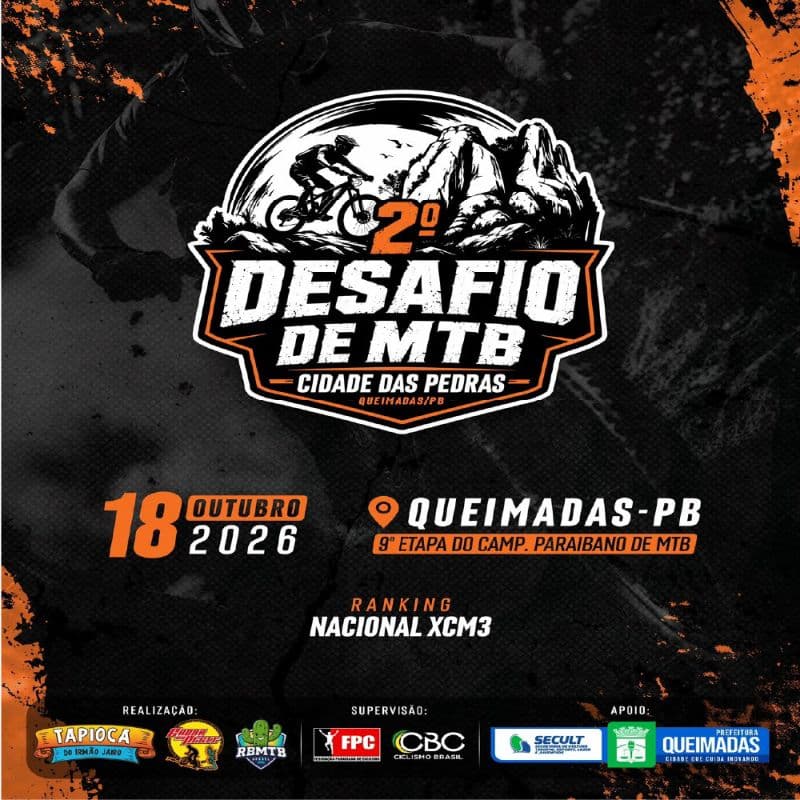 Imagem de divulgação: 2º Desafio de MTB Cidade das Pedras