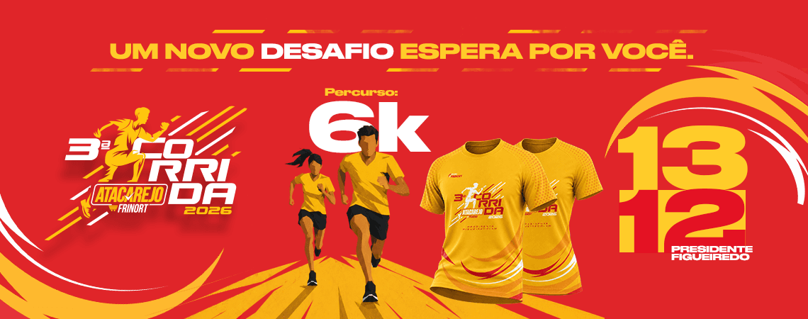 Imagem de divulgação: 3ª Ed. Corrida Atacarejo Frinort Beneficente