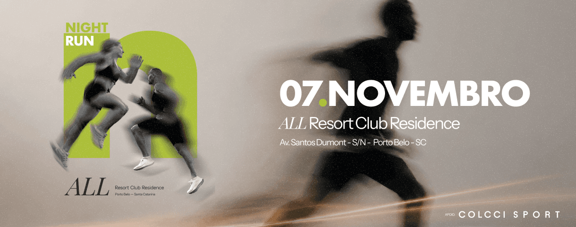 Imagem de divulgação: 1ª Night Run All Resort Club Residence - 2026