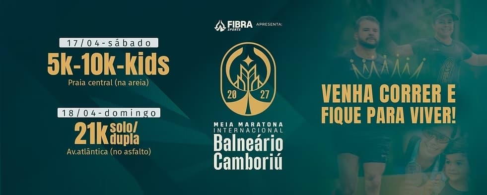 Imagem de divulgação: Meia Maratona Internacional de Balneário Camboriú