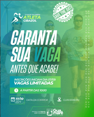 Imagem de divulgação: Corrida Atleta Cibazol