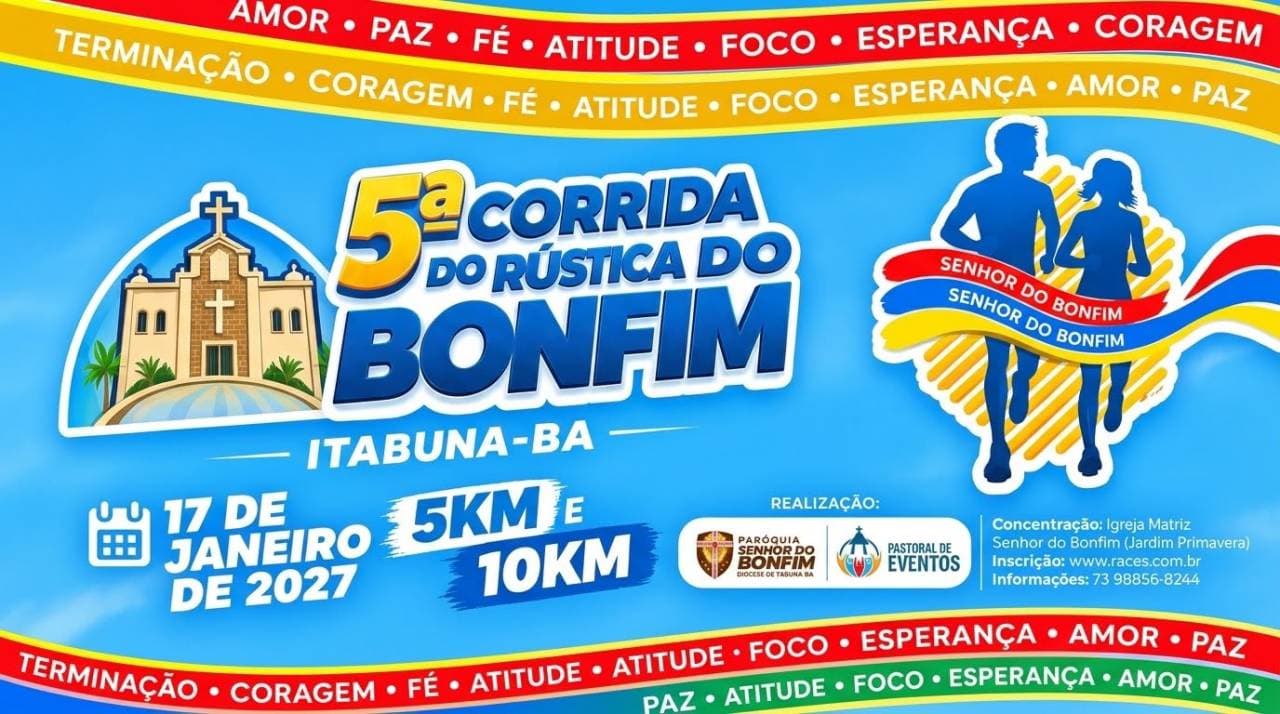 Imagem de divulgação: 5ª Corrida Rústica do Bonfim