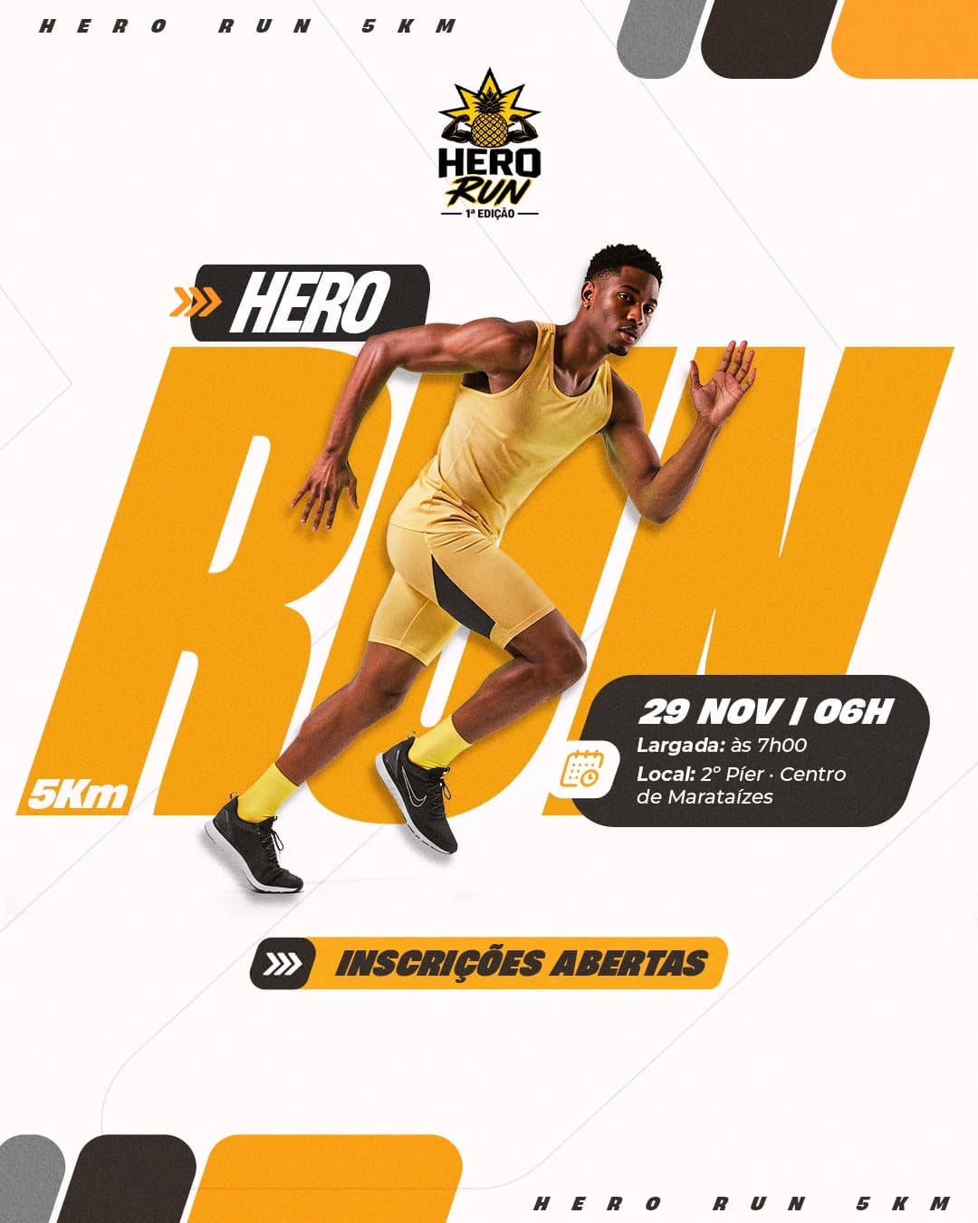 Imagem de divulgação: 1ª Corrida Hero Run