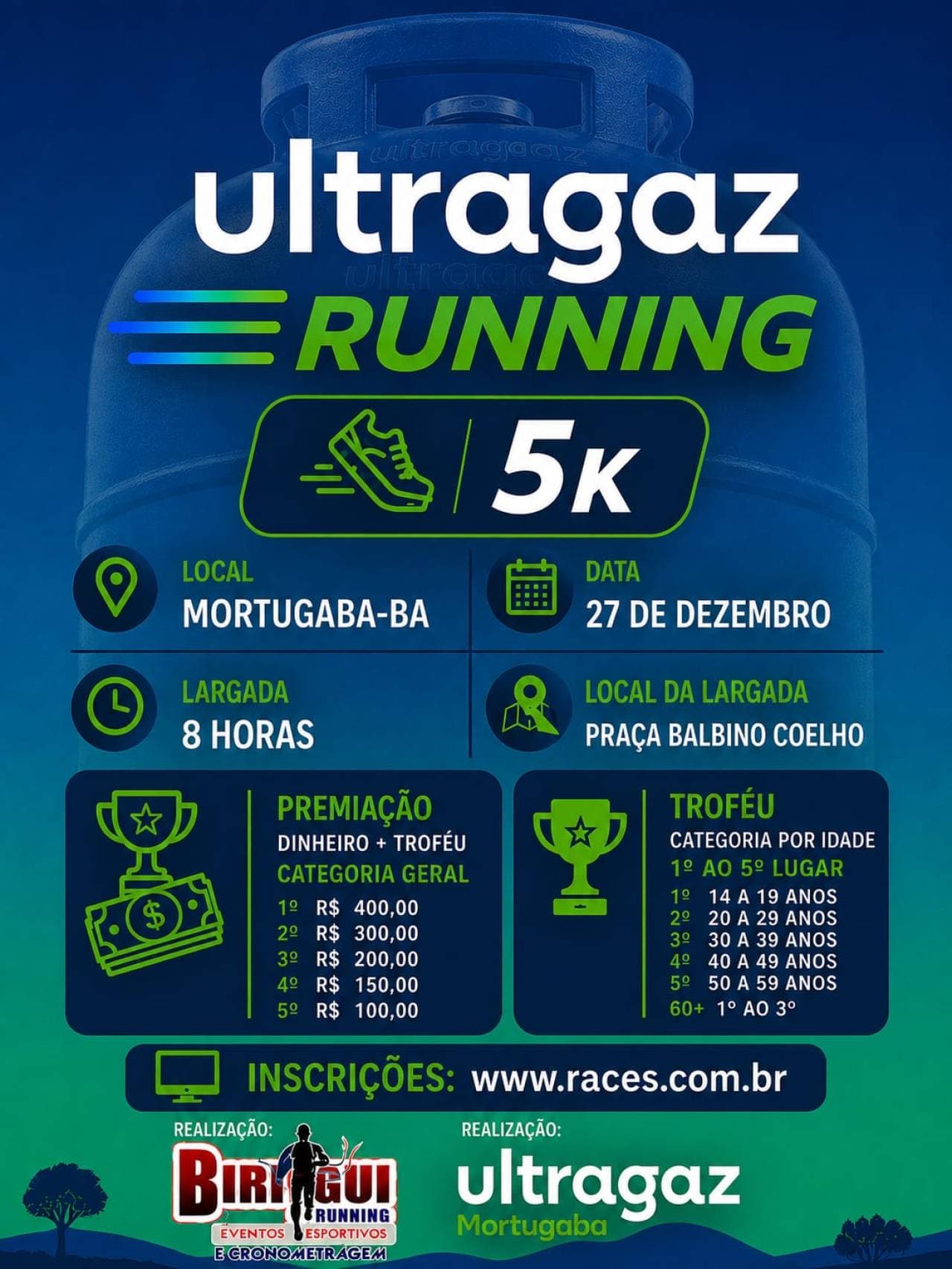 Imagem de divulgação: Ultragaz Running 5km - Mortugaba - Ba.