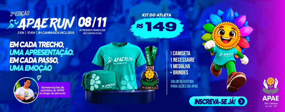 Imagem de divulgação: Apae Run