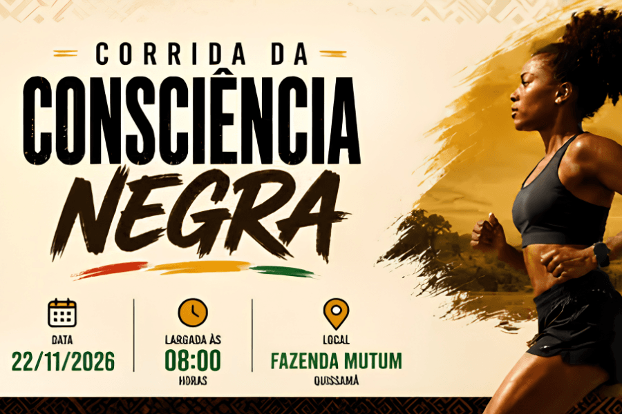 Imagem de divulgação: 5ª Corrida da consciência negra - mutum