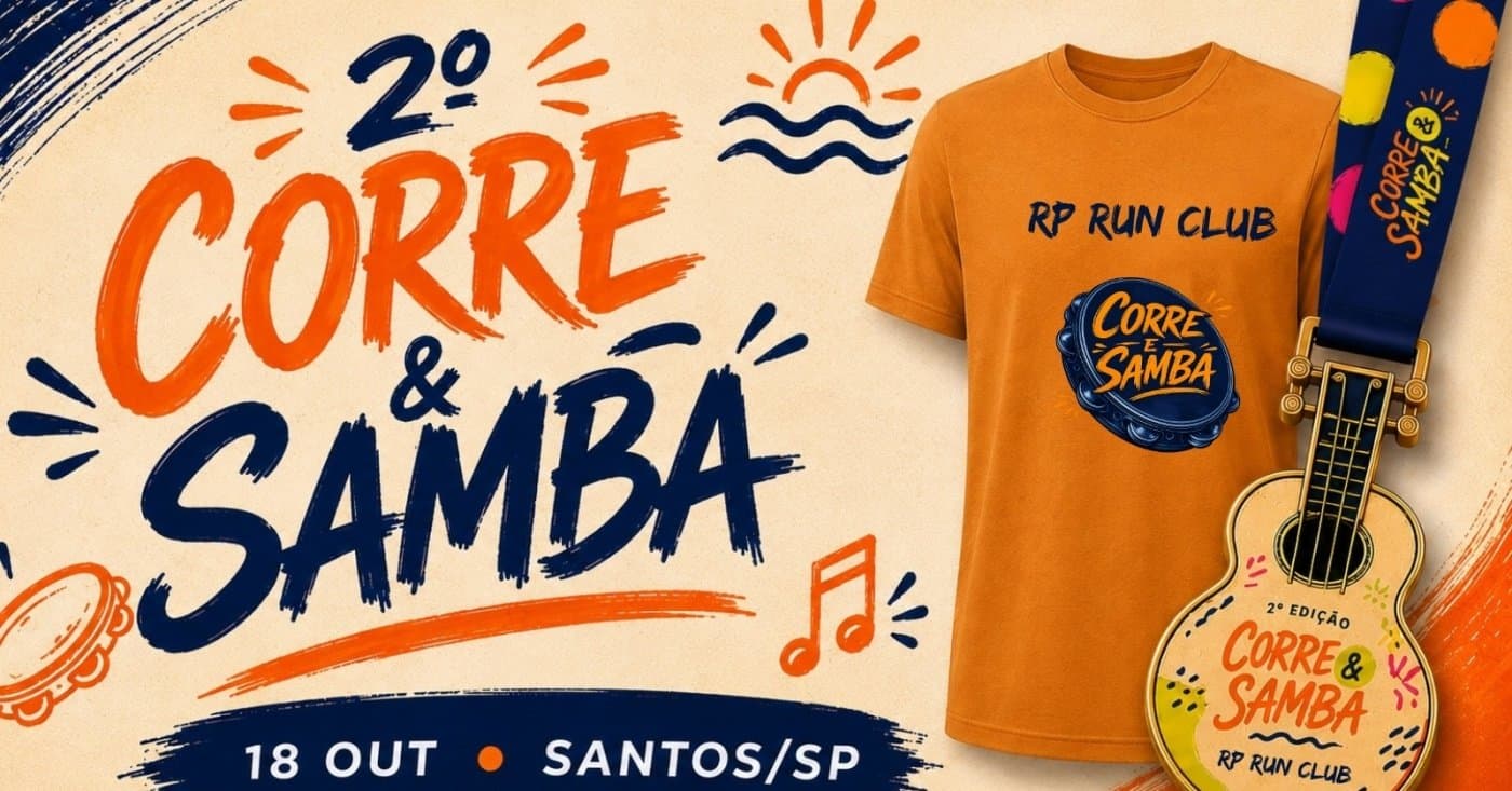 Imagem de divulgação: Corre e Samba - 14ª Corrida Solidária Rp Run Club