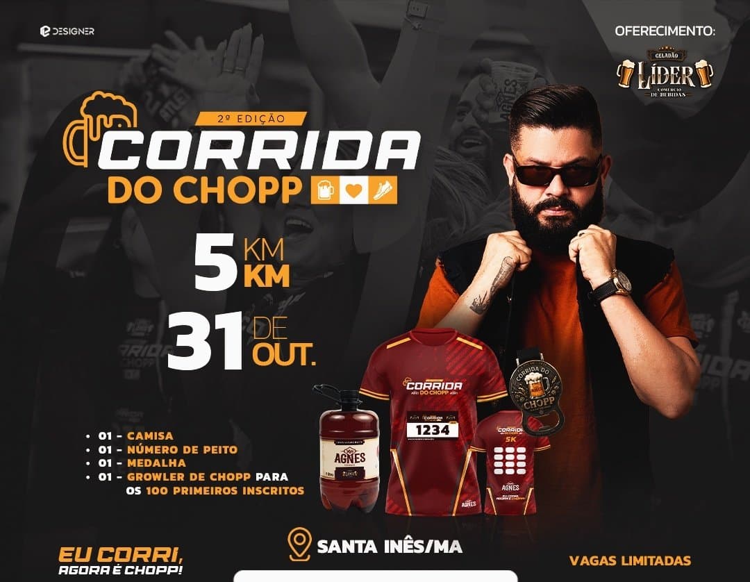 Imagem de divulgação: Corrida do Chopp 2ª Edição