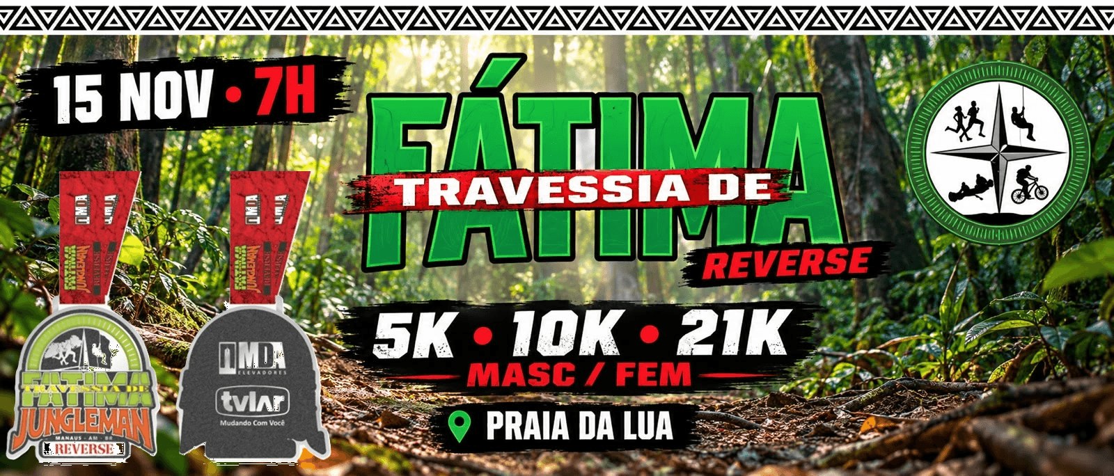 Imagem de divulgação: Corrida Travessia de Fátima Reverse