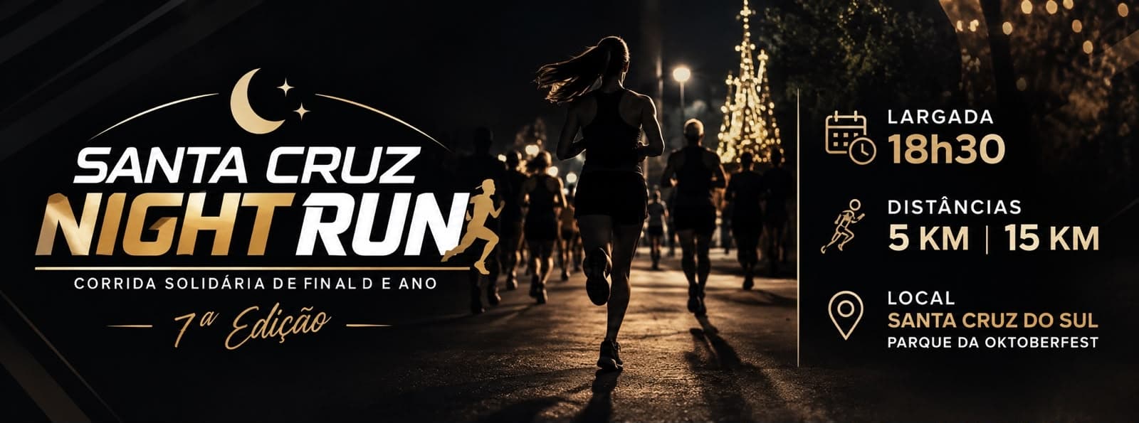 Imagem de divulgação: Santa Cruz Night Run 7°corrida de final de ano