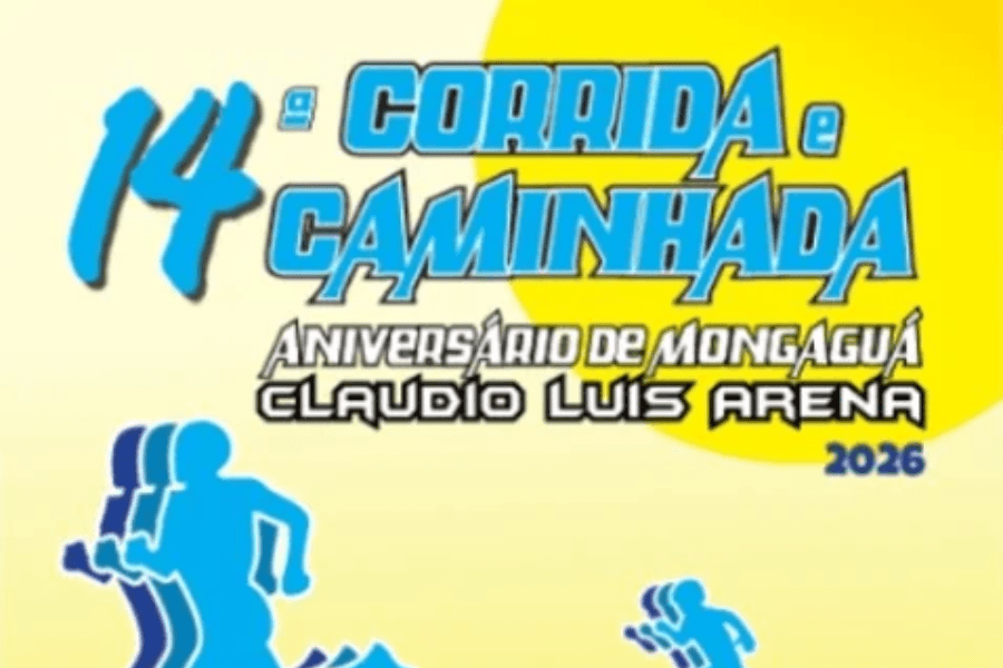Imagem de divulgação: 14ª Corrida e Caminhada Aniversário de Mongaguá Cláudio Luís Arena