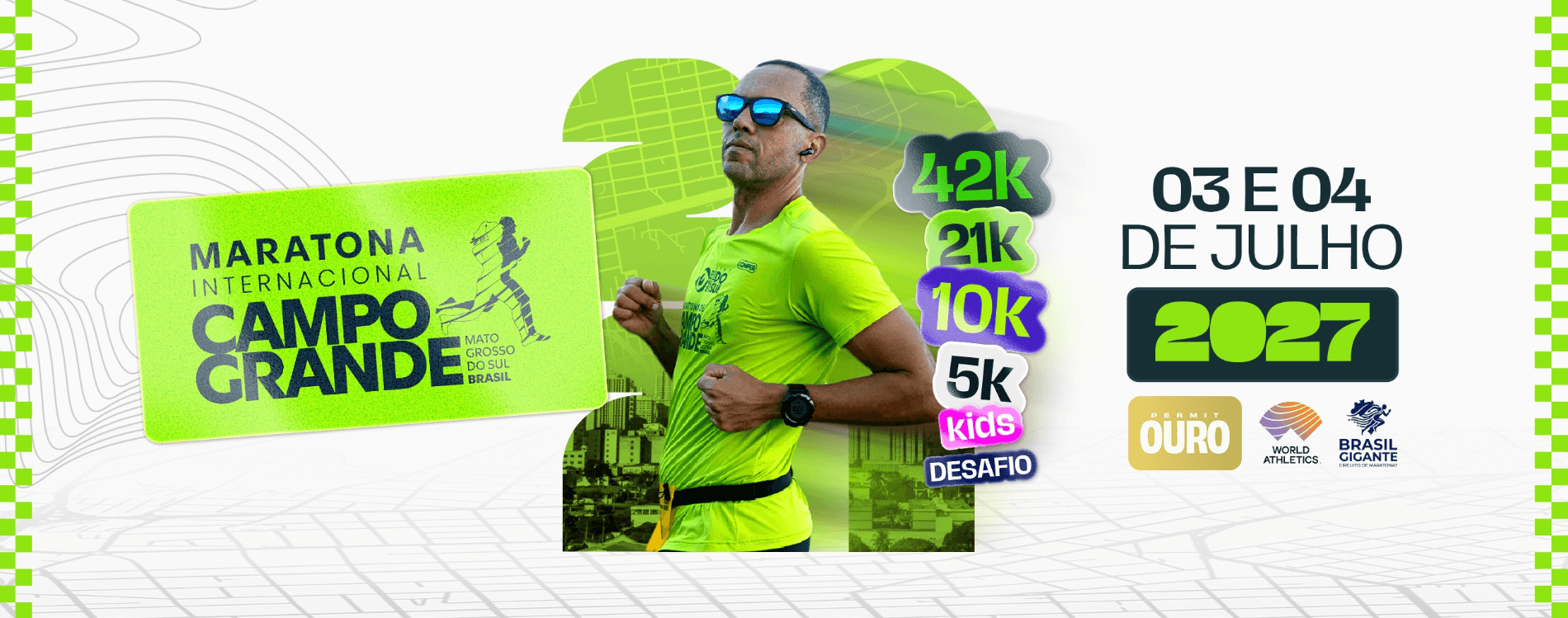 Imagem de divulgação: Maratona Internacional de Campo Grande 2027