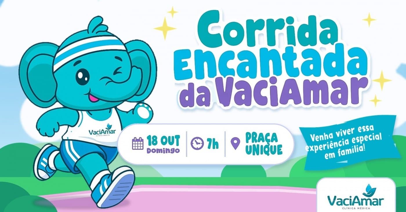 Imagem de divulgação: Corrida Encantada da VaciAmar