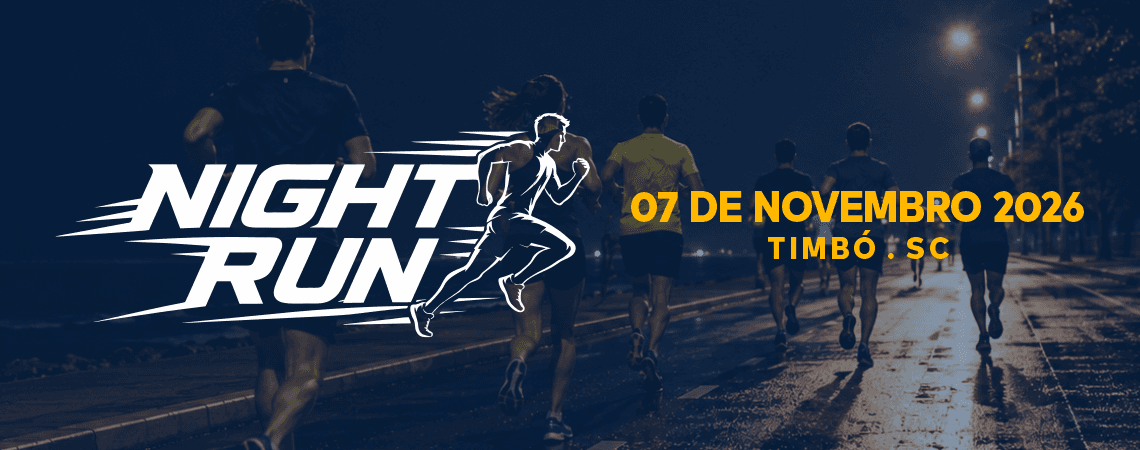 Imagem de divulgação: Timbó Night Run 2026