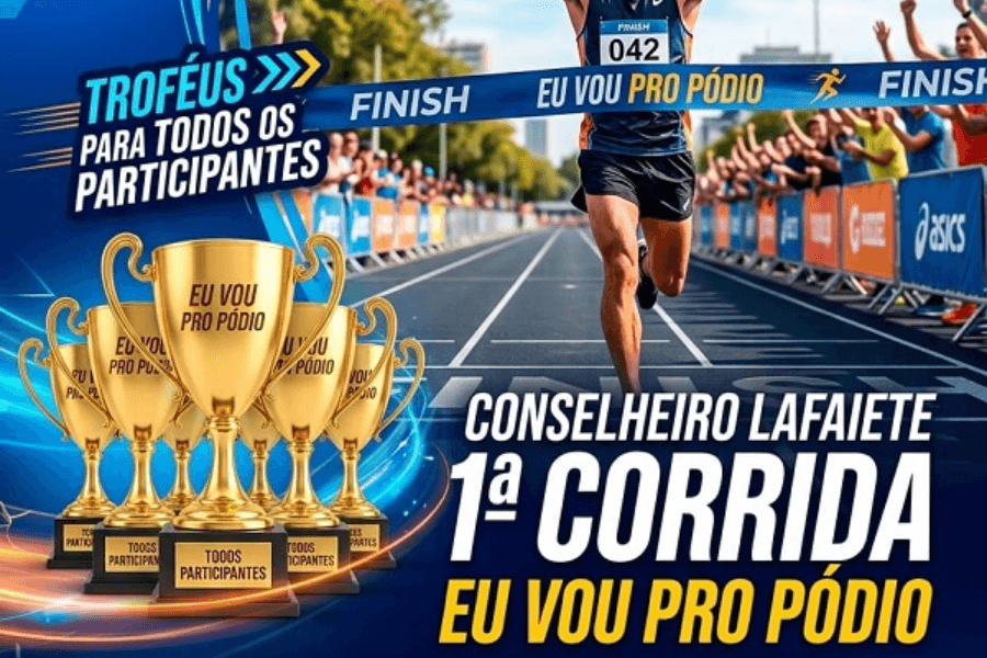 Imagem de divulgação: 1ª Corrida Eu Vou Pro Pódio
