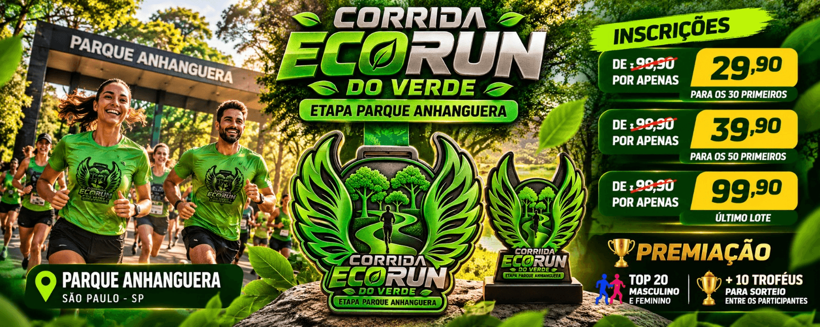Imagem de divulgação: Corrida Eco Run do Verde