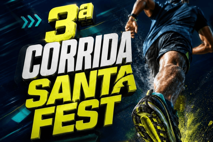 Imagem de divulgação: 3ª Corrida Santa Fest