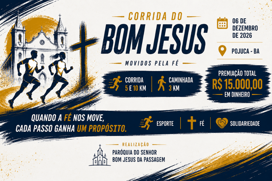 Imagem de divulgação: Corrida do Bom Jesus
