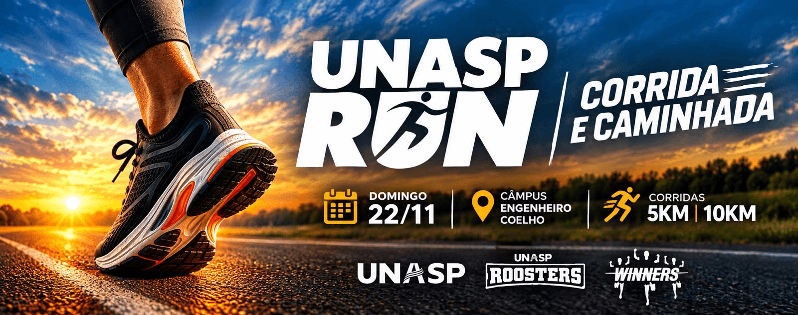 Imagem de divulgação: Corrida Unasp Run