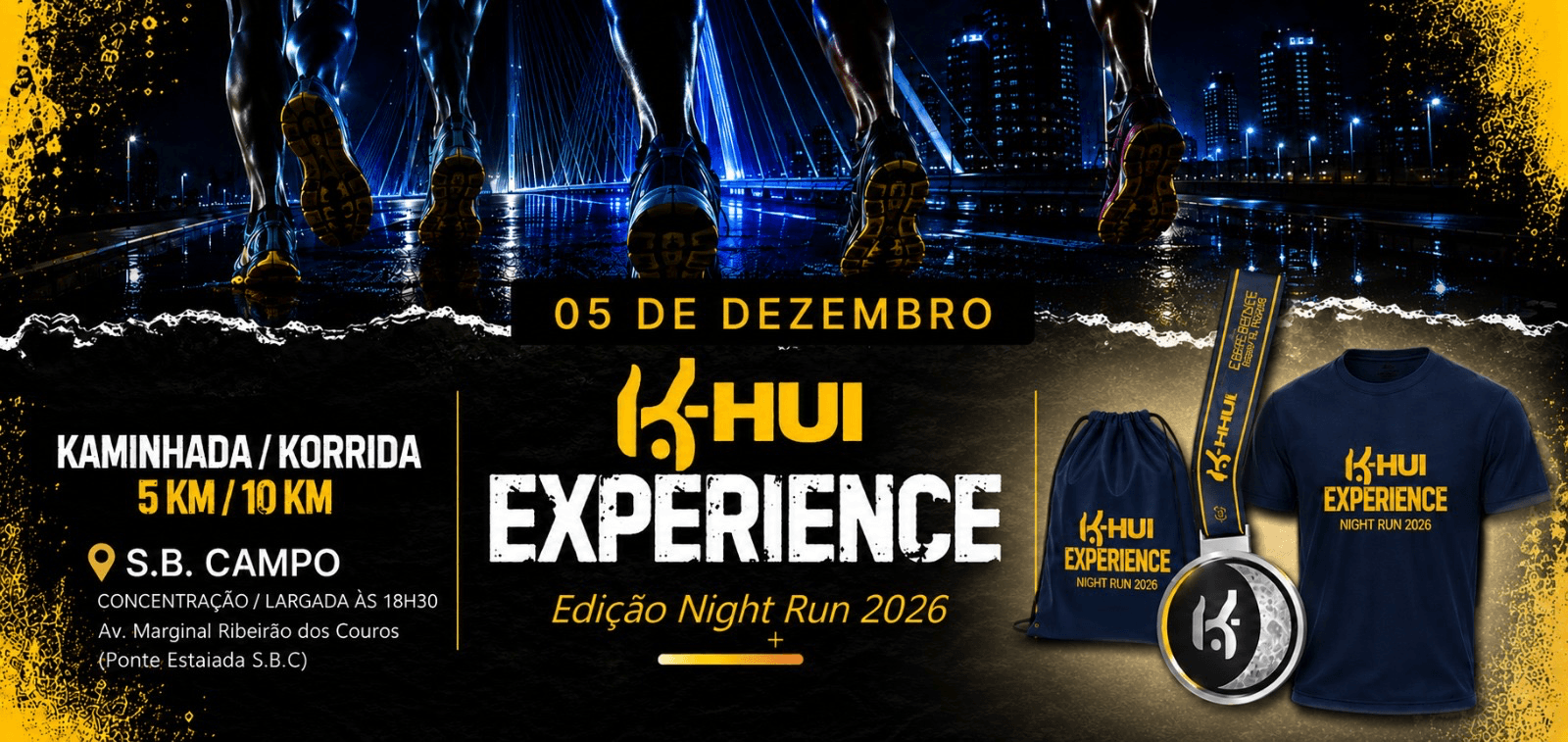 Imagem de divulgação: Khui Experience Edição Night Run 2026