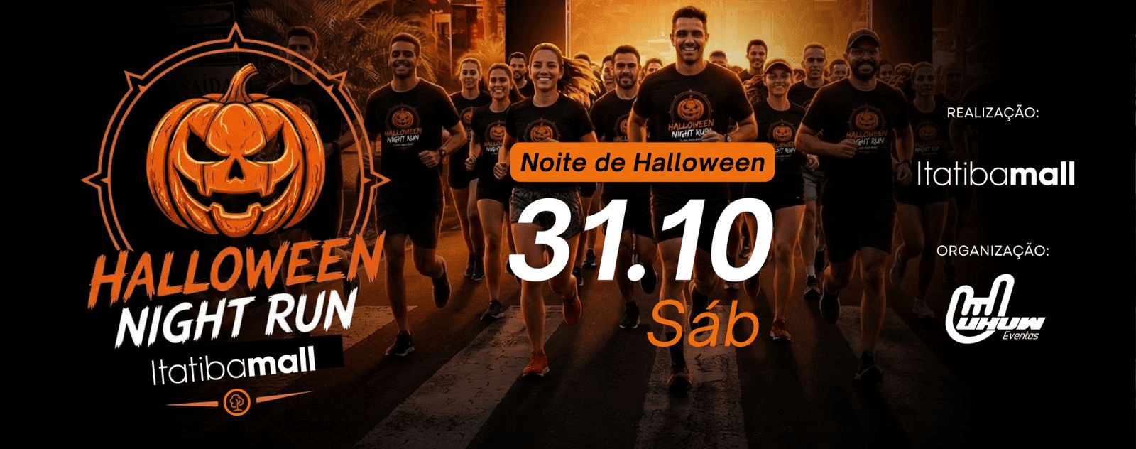 Imagem de divulgação: 1º Corrida Halloween Night Run Itatiba Mall