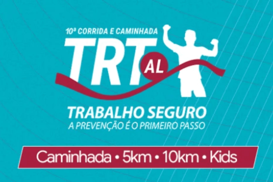 Imagem de divulgação: 10ª Corrida Trt 19ª Al - Trabalho Seguro
