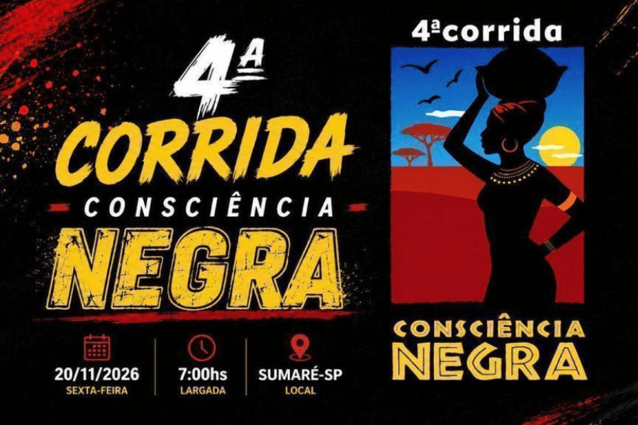 Imagem de divulgação: 4ª Corrida da Consciência Negra
