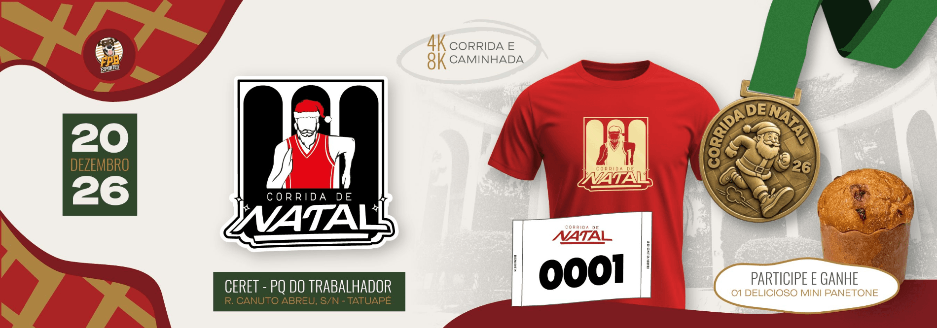 Imagem de divulgação: Corrida de Natal 2026