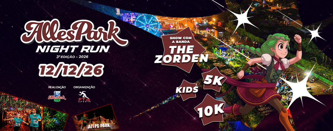 Imagem de divulgação: 3ª Alles Park Night Run
