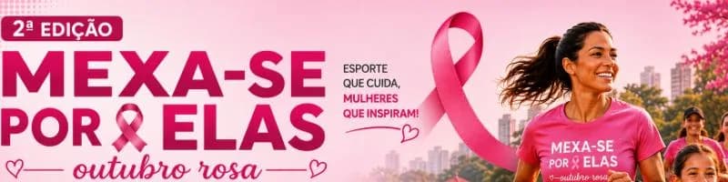 Imagem de divulgação: 2º Mexa-se Por Elas – Outubro Rosa 2026