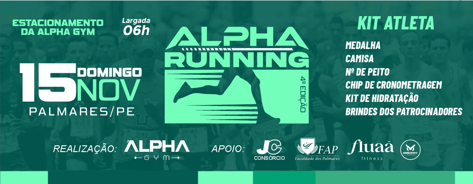 Imagem de divulgação: 4ª Alpha Running