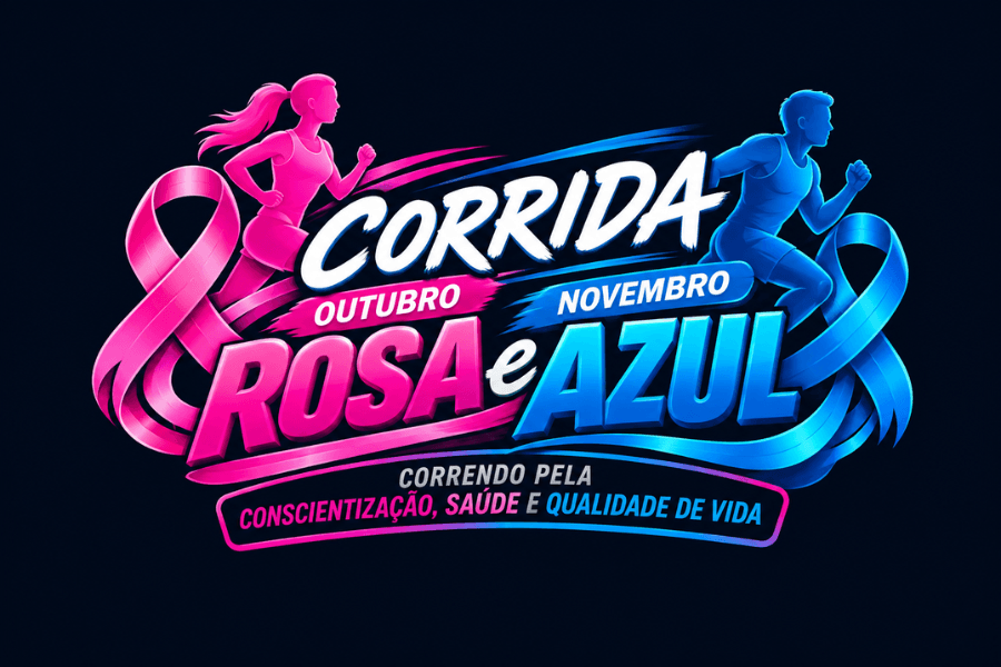 Imagem de divulgação: Corrida do Outubro Rosa e Novembro Azul