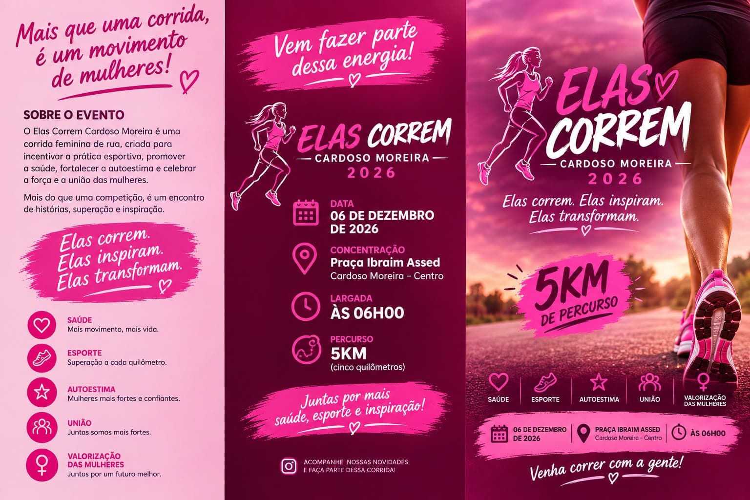 Imagem de divulgação: Elas Correm