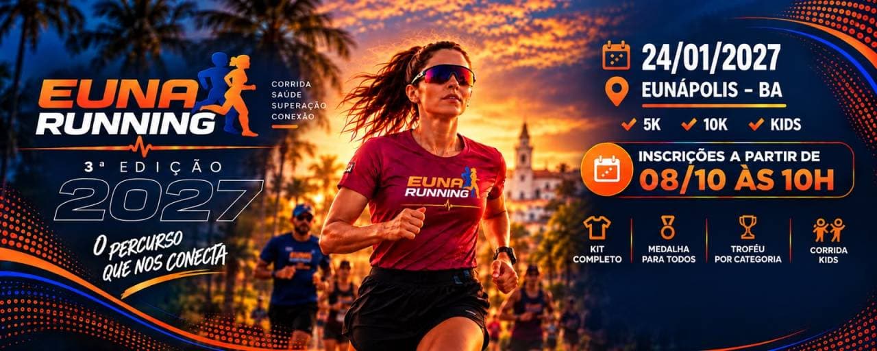 Imagem de divulgação: Euna Running 2027 - 3ª edição
