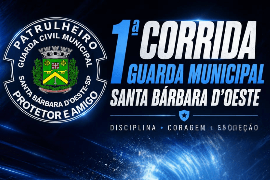 Imagem de divulgação: 1ª Corrida Guarda Municipal de Santa Bárbara D'oeste