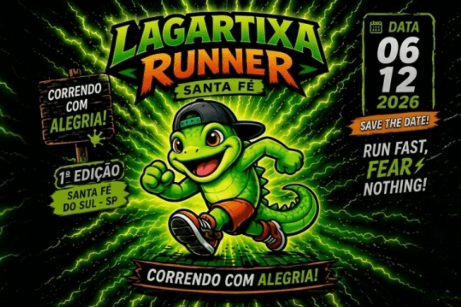Imagem de divulgação: 1ª Corrida Lagartixa Runner