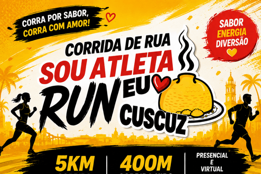 Imagem de divulgação: Corrida do Cuscuz