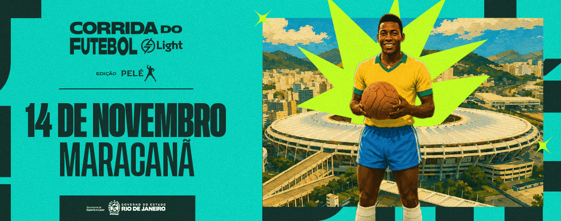 Imagem de divulgação: Corrida do Futebol Light - Edição Pelé