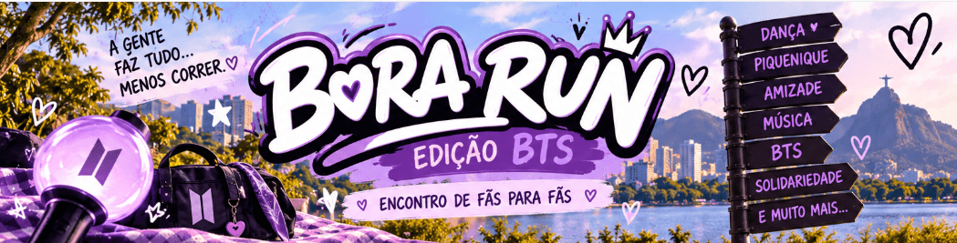 Imagem de divulgação: Bora Run - Edição Bts