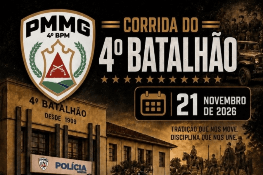 Imagem de divulgação: Corrida do 4º Batalhão
