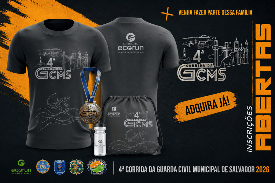 Imagem de divulgação: 4ª Corrida da Guarda Civil Municipal de Salvador