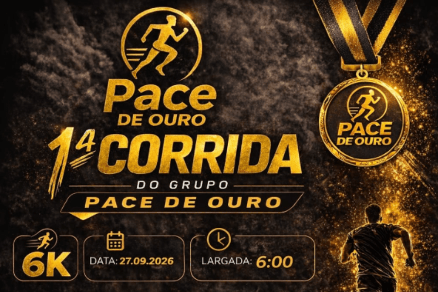 Imagem de divulgação: 1ª Corrida Grupo Pace de Ouro